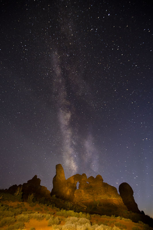 Night Sky at Arches Notional Park 