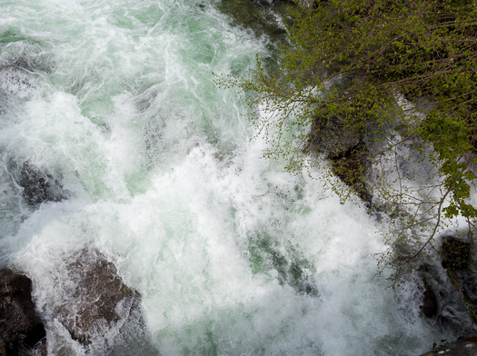 rushing water