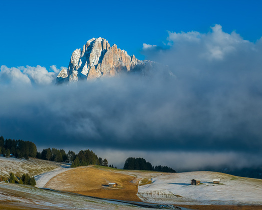Mountain peak Above Clouds