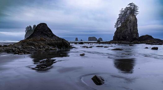 rocky islands near a beach