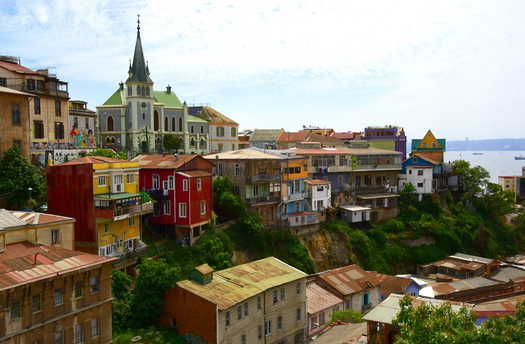 Apartment Buildings with Harbor in Background