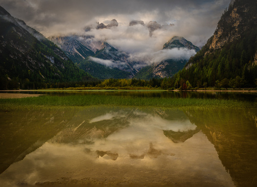 Mountains Reflected in a Lake