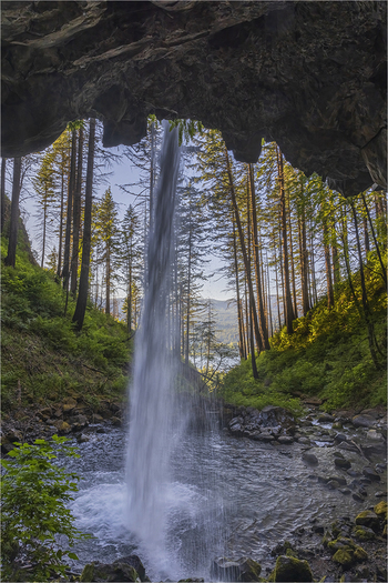 Long narrow falls