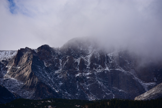 Storm in mountains