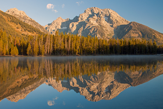 Mountain reflected in a lake