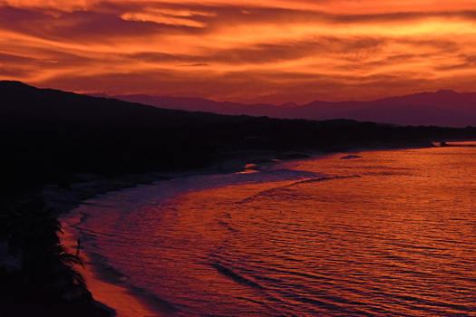 Seacoast at sunrise