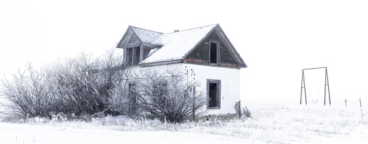 Small building with missing windows