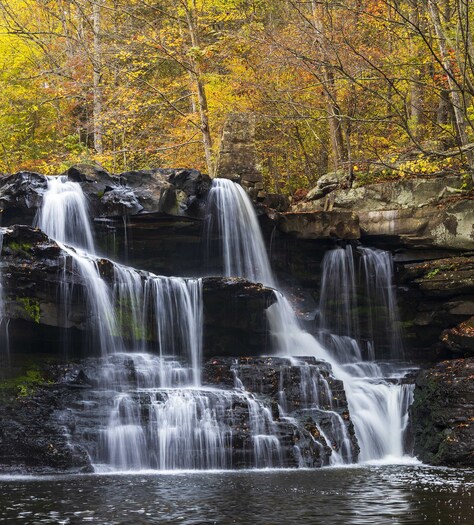 Autumn waterfall